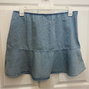 American Eagle Outfitters Light Blue Denim Skirt Sz XL